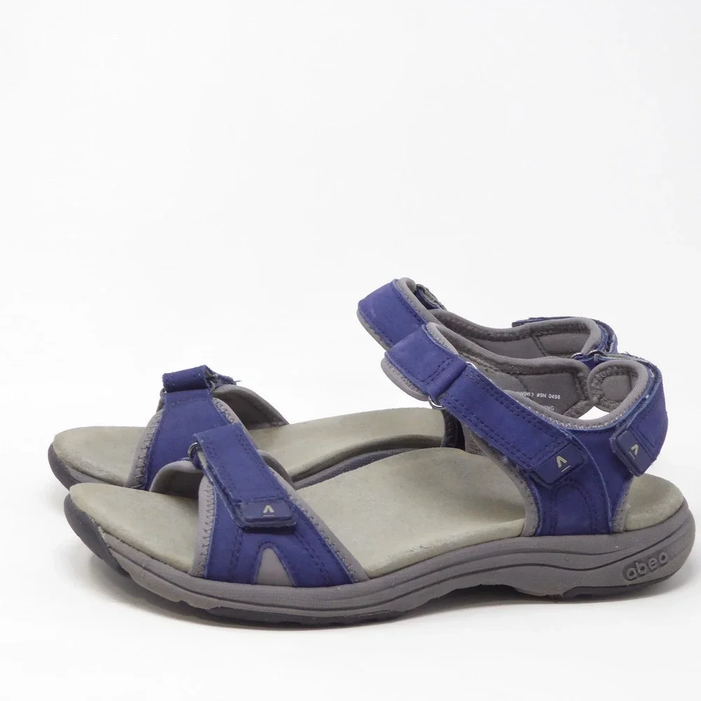 Abeo Goleta Women Sandals Blue Strappy Comfort 9 Neutral